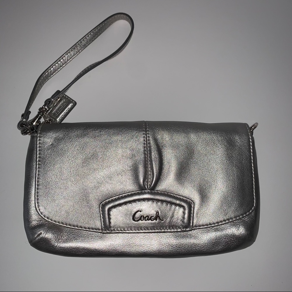 Coach Silver Wristlet